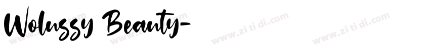 Wolussy Beauty字体转换